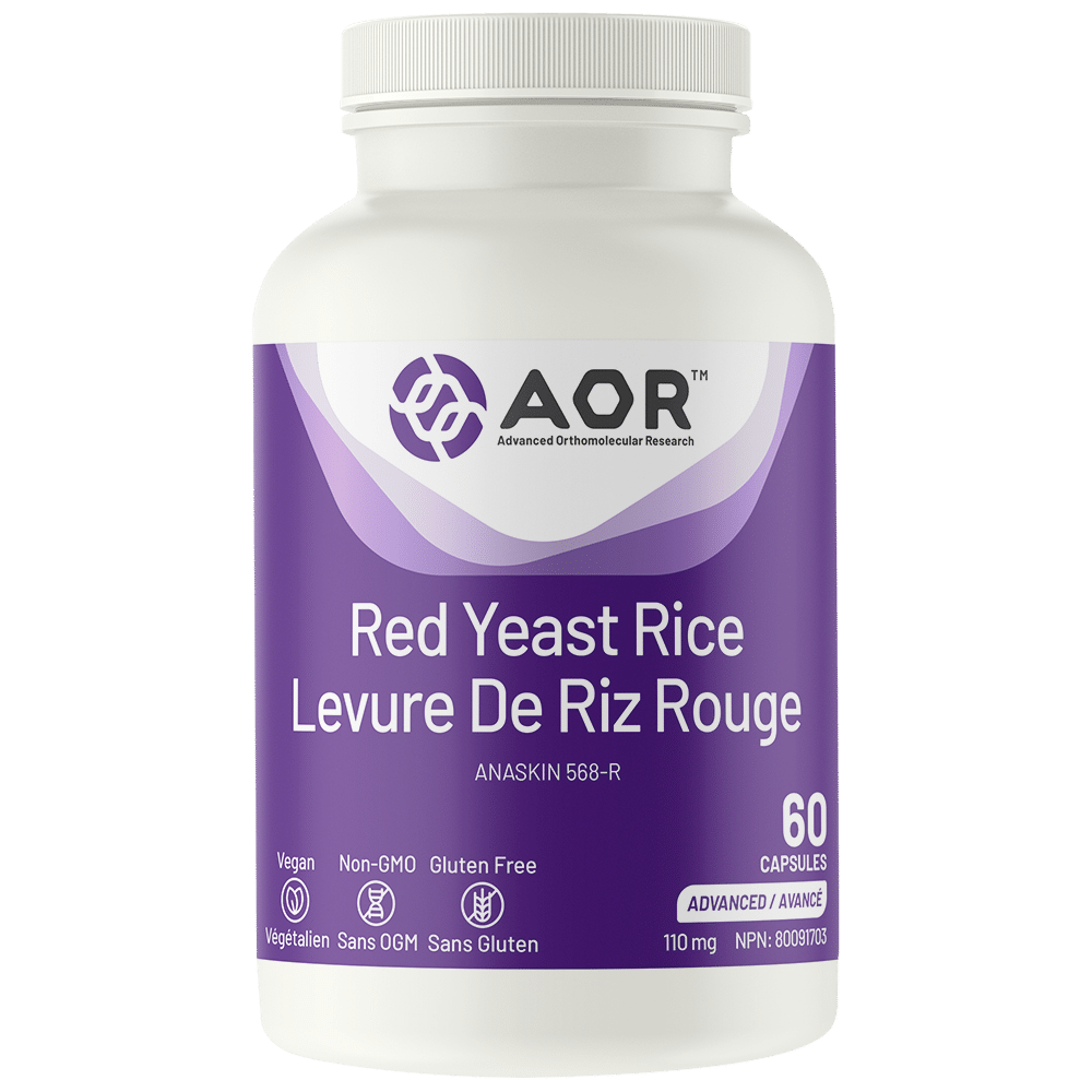 AOR Red Yeast Rice 110mg 60 Capsules Supplements at Village Vitamin Store