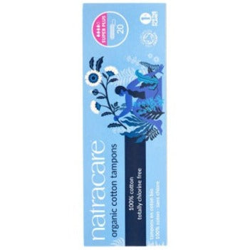 NatraCare Cotton Tampons (Super Plus Non-Applicator) - 20 Tampons Feminine Sanitary Supplies at Village Vitamin Store