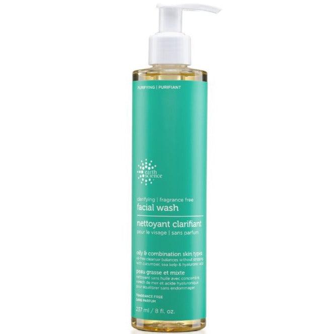 Earth Science Clarifying Facial Wash Fragrance Free 237mL Face Cleansers at Village Vitamin Store