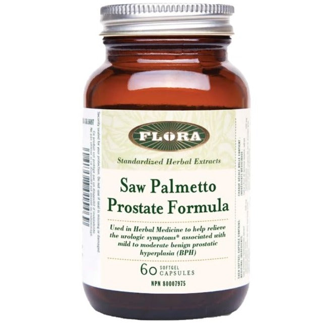 Flora Saw Palmetto Prostate Formula 60 Softgels Supplements - Prostate at Village Vitamin Store