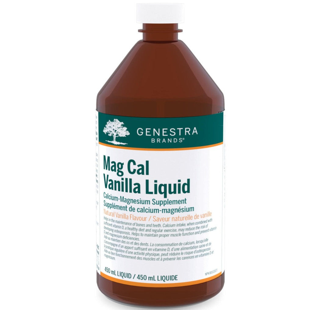 Genestra Mag Cal Natural Vanilla 450ml Minerals - Magnesium at Village Vitamin Store