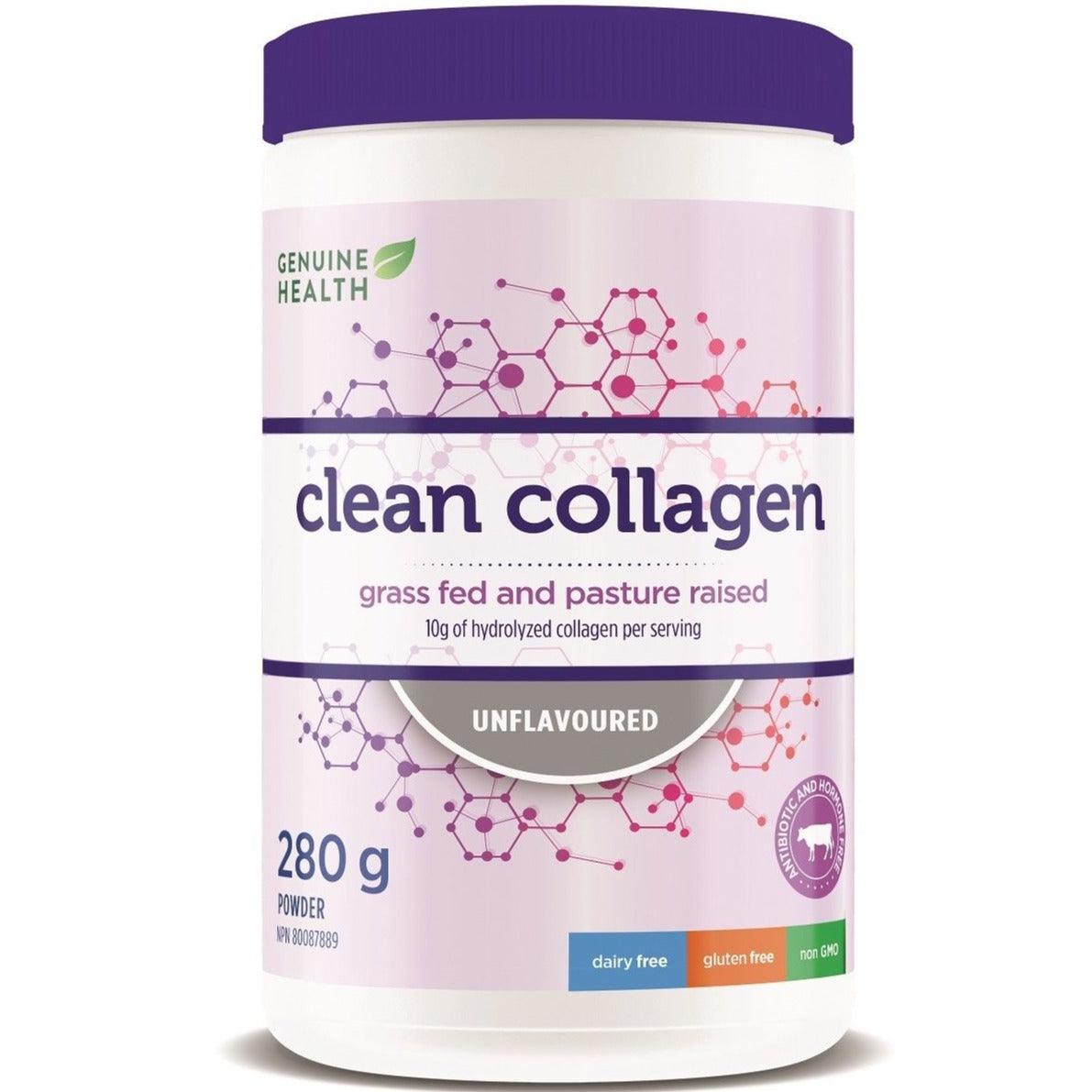 Genuine Health Clean Collagen Unflavoured 280g Supplements - Collagen at Village Vitamin Store