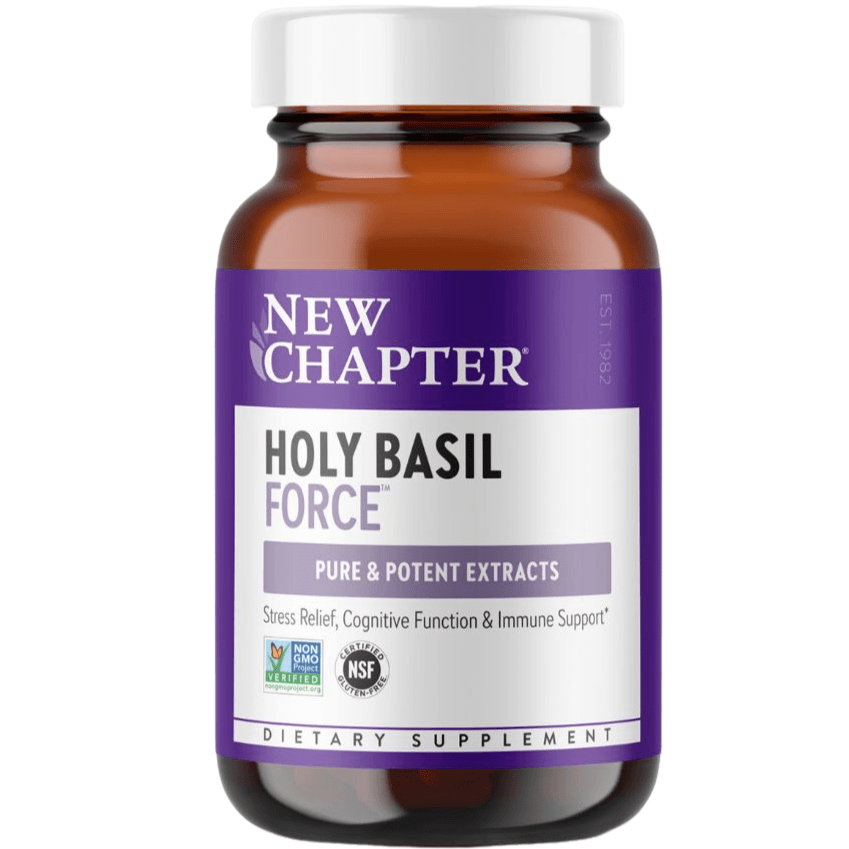 New Chapter Holy Basil Force 30 Veggie Caps Supplements at Village Vitamin Store