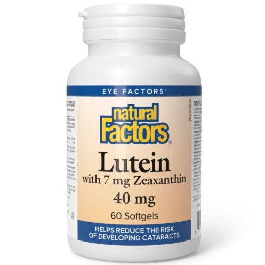 Natural Factors Lutein 40mg 60 Softgels Supplements at Village Vitamin Store