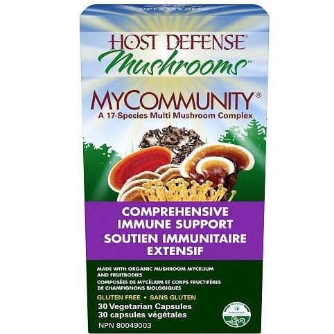 Host Defense MyCommunity Immune Support 30 Veggie Caps Supplements - Immune Health at Village Vitamin Store