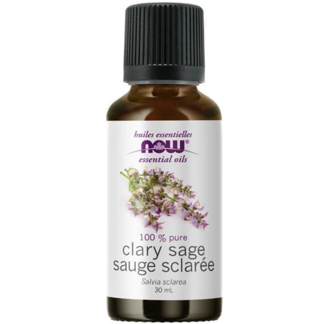 NOW Clary Sage Oil 30ML Essential Oils at Village Vitamin Store