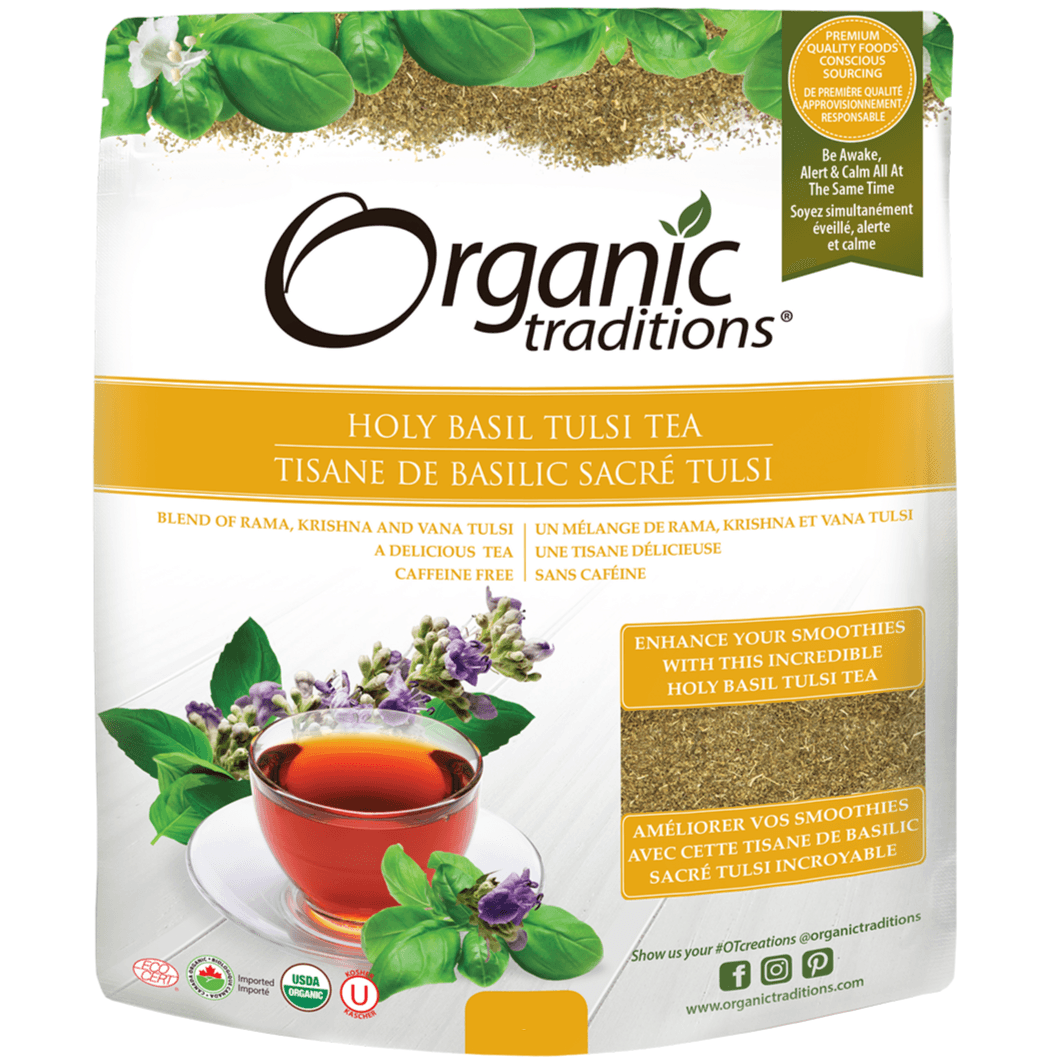 Organic Traditions Organic Holy Basil Tulsi Tea 150g Food Items at Village Vitamin Store