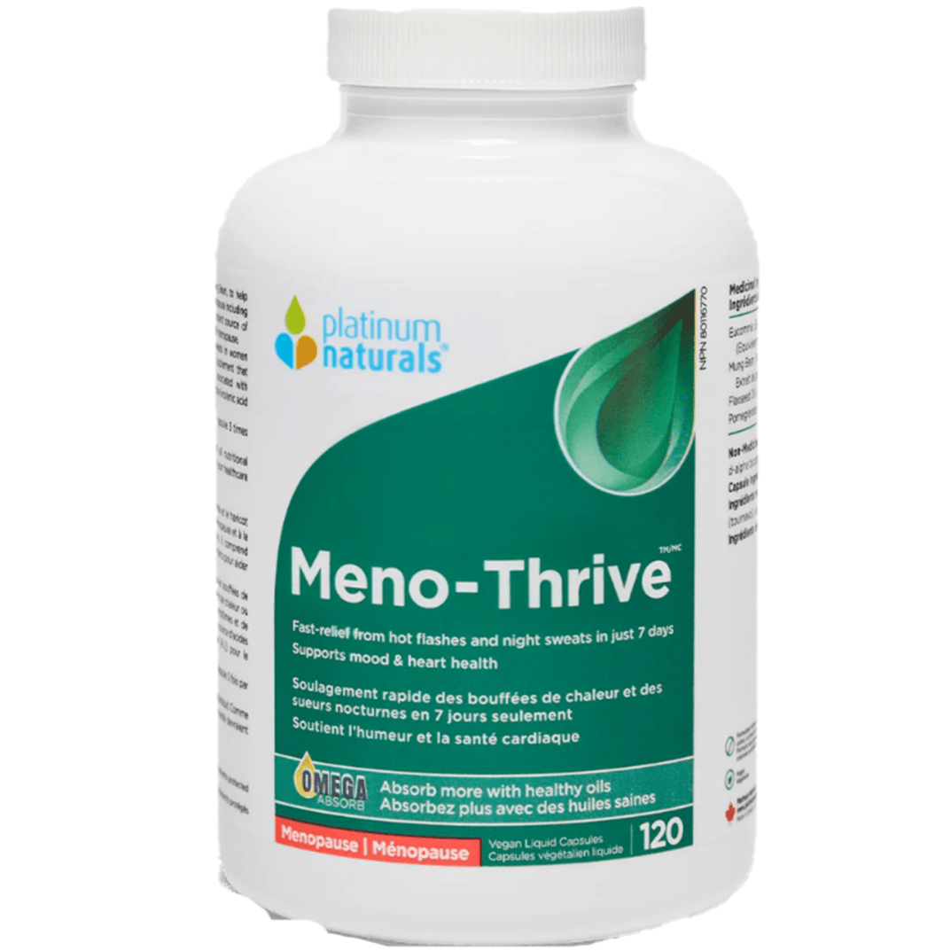 Platinum Naturals Meno-Thrive 120 Softgels Supplements - Hormonal Balance at Village Vitamin Store