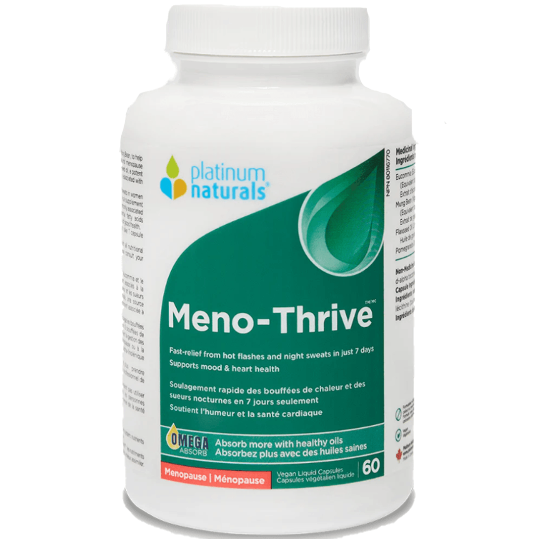 Platinum Naturals Meno-Thrive 60 Softgels Supplements - Hormonal Balance at Village Vitamin Store