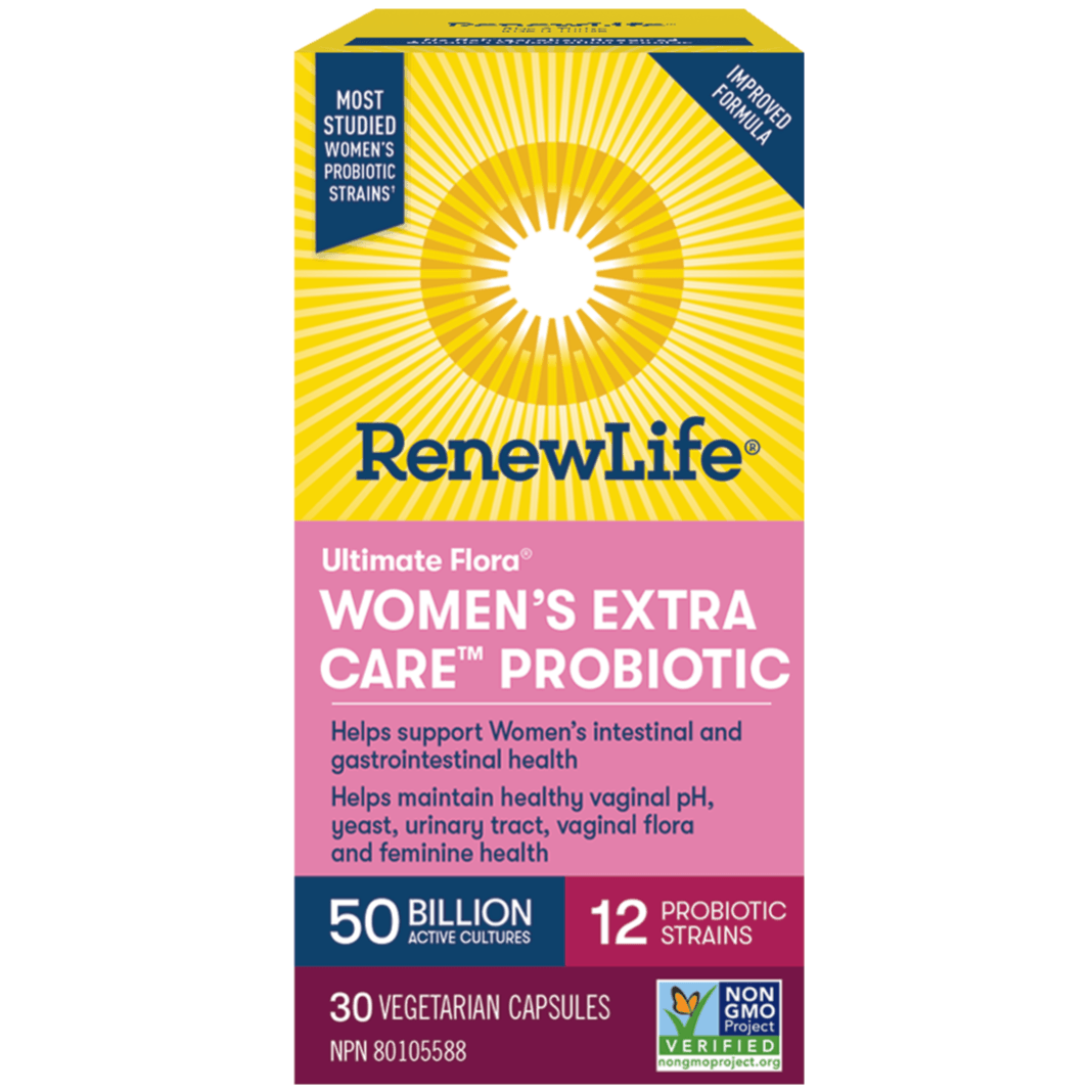 Renew Life Ultimate Flora Women's Extra Care 50 Billion 30 Veggie Caps Supplements - Women's Probiotics at Village Vitamin Store