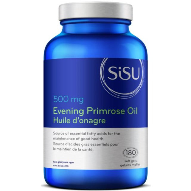 Sisu Evening Primrose Oil 500mg 180 Softgels Supplements - EFAs at Village Vitamin Store