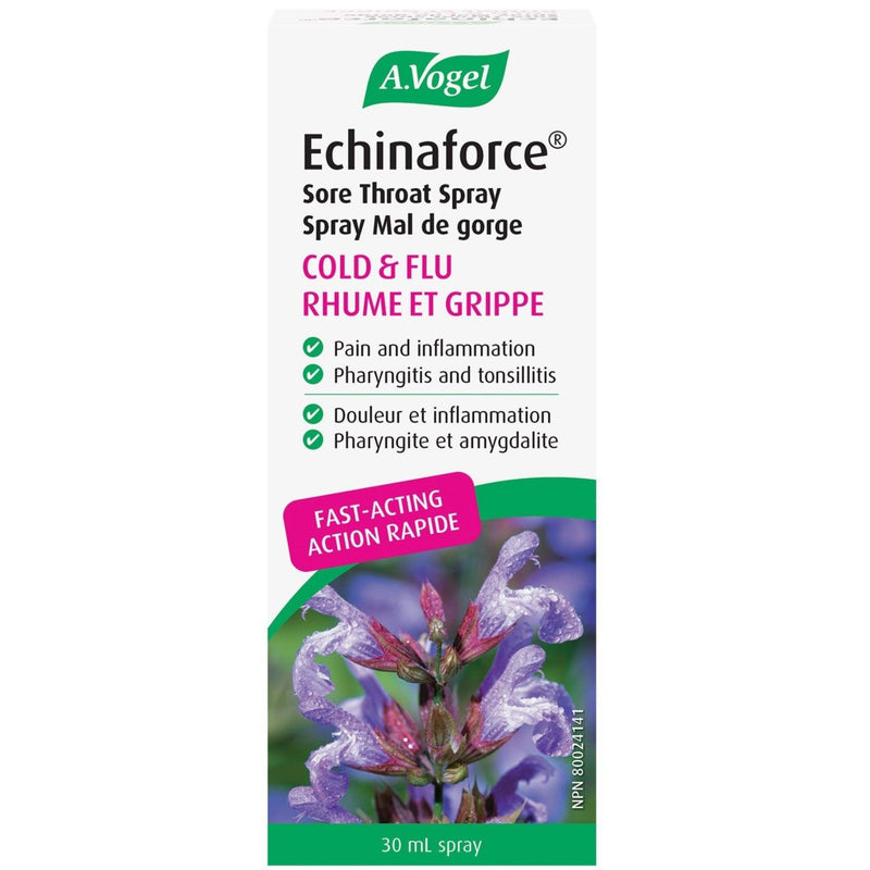 A. Vogel Echinaforce Sore Throat Spray 30mL Cough, Cold & Flu at Village Vitamin Store