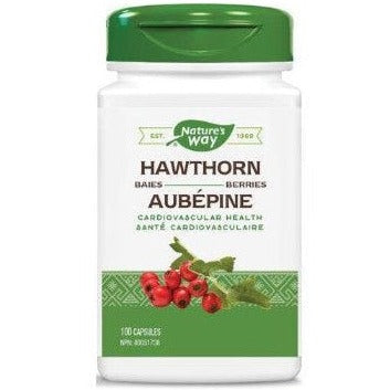 Nature's Way Hawthorn 100 Caps Supplements - Cardiovascular Health at Village Vitamin Store