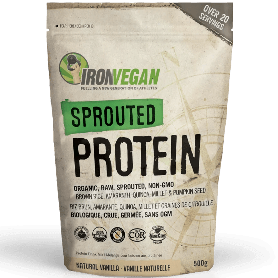 Iron Vegan Sprouted Protein Vanilla 500g Village Vitamin Store