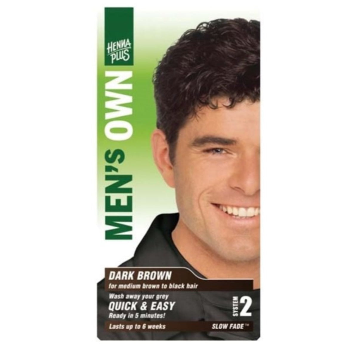 Henna Plus Men's Own Hair Colour Dark Brown 80mL Hair Colour at Village Vitamin Store