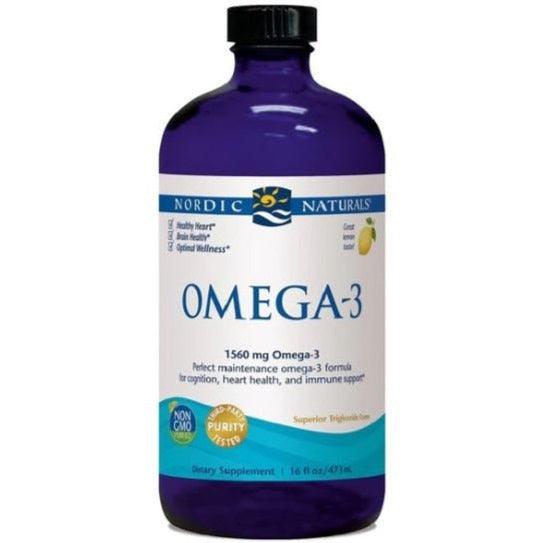 Nordic Naturals Omega-3 Liquid Great Lemon Taste Supplements - EFAs at Village Vitamin Store