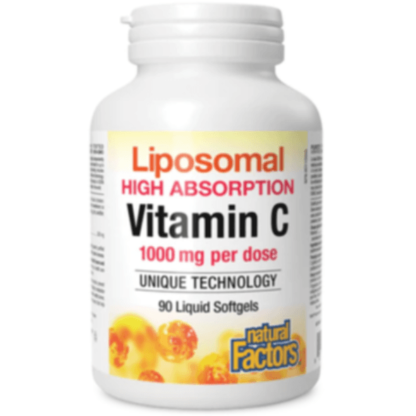 Natural Factors Liposomal Vitamin C 1000 mg · High Absorption, 90 Liquid Softgels Vitamins - Vitamin C at Village Vitamin Store