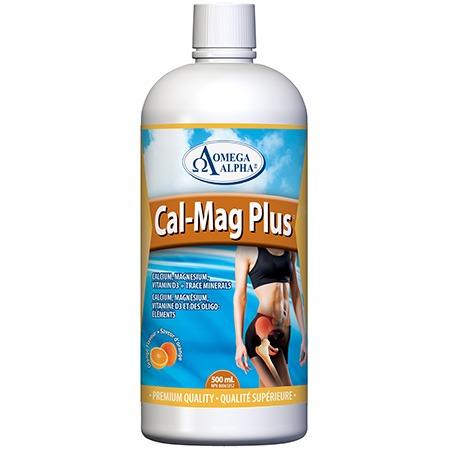 Omega Alpha Cal-Mag Plus Orange 500mL Minerals - Calcium at Village Vitamin Store