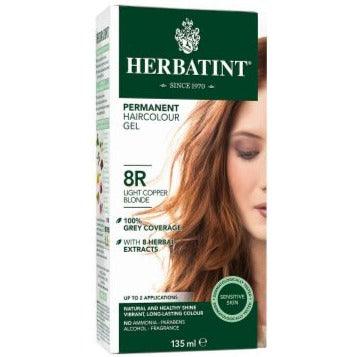 Herbatint Permanent Hair Colour Gel Light Copper Blonde 8R 135mL Hair Colour at Village Vitamin Store