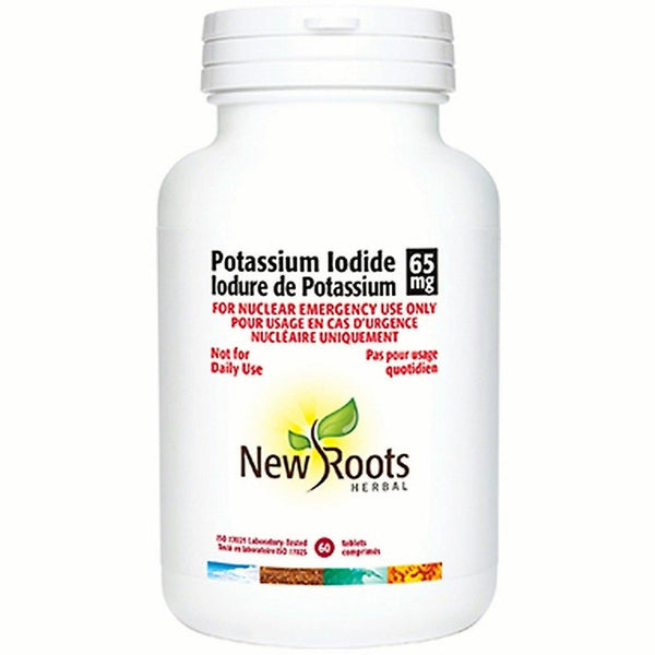 New Roots Potassium Iodide 65mg 60 Tabs FINAL SALE Village Vitamin Store