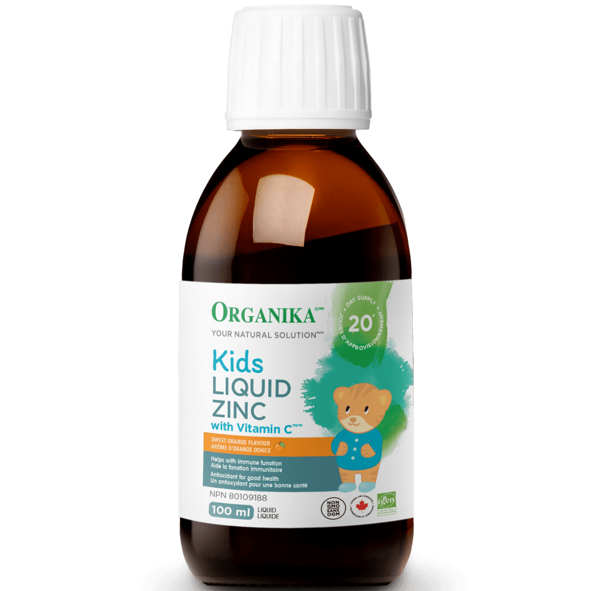 Organika Kids Liquid Zinc 100ml Supplements - Kids at Village Vitamin Store