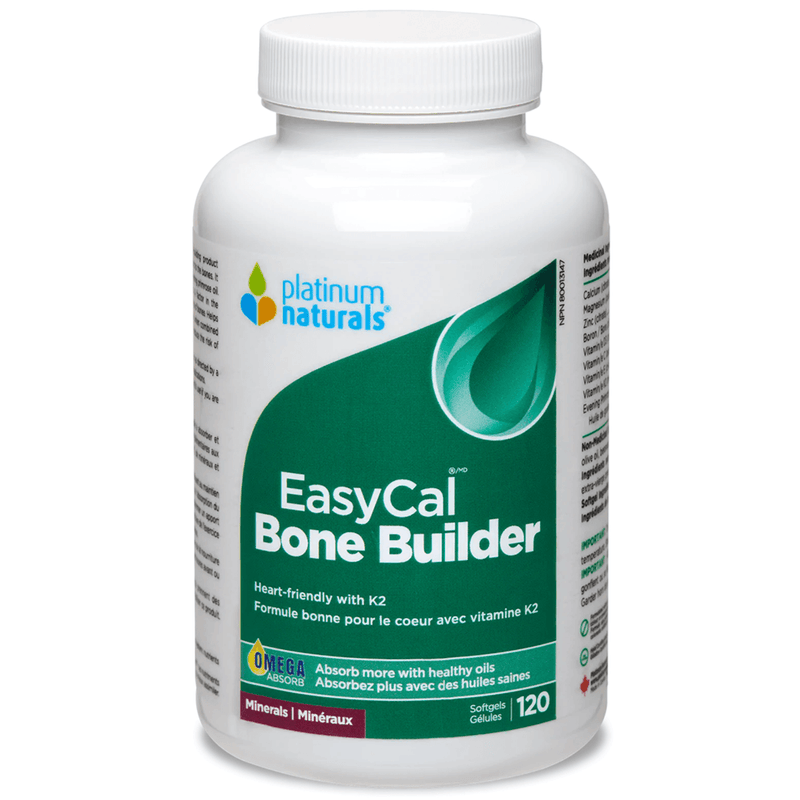 Platinum Naturals Easycal Bone Builder Minerals 120 Softgels Supplements - Bone Health at Village Vitamin Store