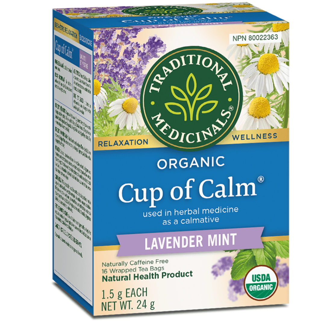 Traditional Medicinals Organic Cup Of Calm Lavender Mint 16 Tea Bags Food Items at Village Vitamin Store