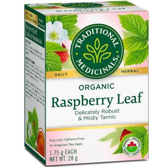 Traditional Medicinals Organic Raspberry Leaf Tea 16 Tea Bags Food Items at Village Vitamin Store