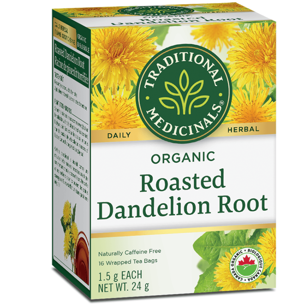 Traditional Medicinals Organic Roasted Dandelion Root 16 Tea Bags Food Items at Village Vitamin Store