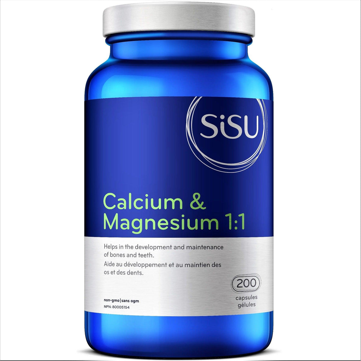 Sisu Calcium & Magnesium 1:1 200 Caps Minerals - Magnesium at Village Vitamin Store