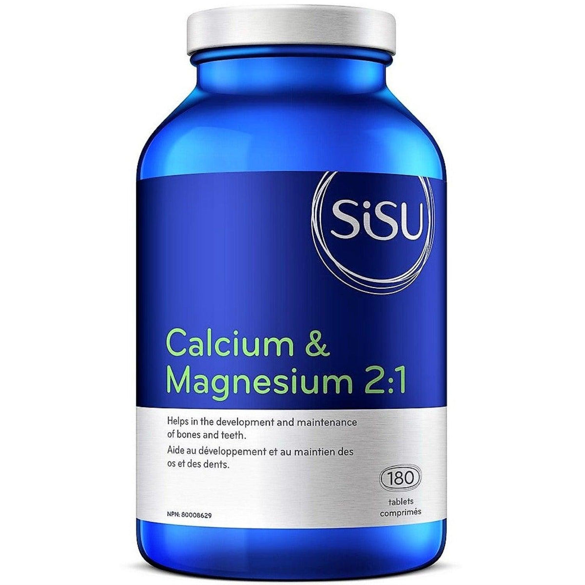 Sisu Calcium & Magnesium 2:1 180 Tablets Minerals - Calcium at Village Vitamin Store