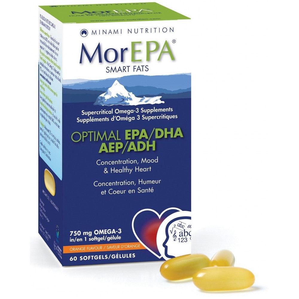 MINAM MorEPA 60 gels Supplements - EFAs at Village Vitamin Store