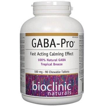 Bioclinic Naturals GABA-Pro Calming Effects 100MG 90 Chewable Tabs Supplements - Stress at Village Vitamin Store