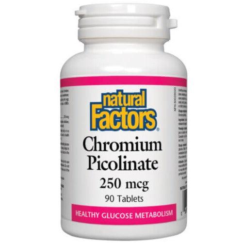 Natural Factors Chromium Picolinate 250mcg 90 Tabs Minerals at Village Vitamin Store