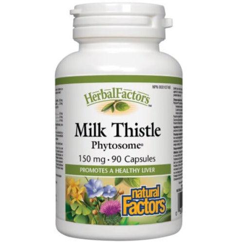Natural Factors Milk Thistle Phytosome 150mg 90 Caps Supplements - Liver Care at Village Vitamin Store