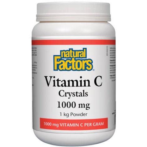 Natural Factors Vitamin C Crystals 1kg Powder Vitamins - Vitamin C at Village Vitamin Store