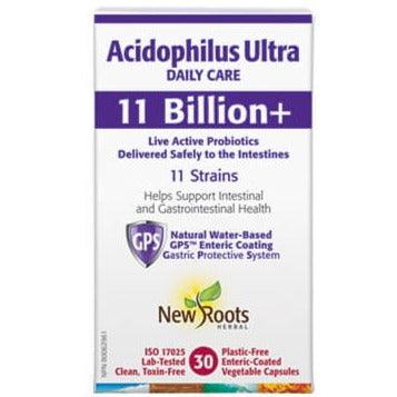 New Roots Acidophilus Ultra 11 Billion Plus 30 Veggie Caps Supplements - Probiotics at Village Vitamin Store
