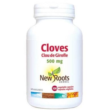 New Roots Cloves 500mg 100 Veggie Caps Supplements at Village Vitamin Store