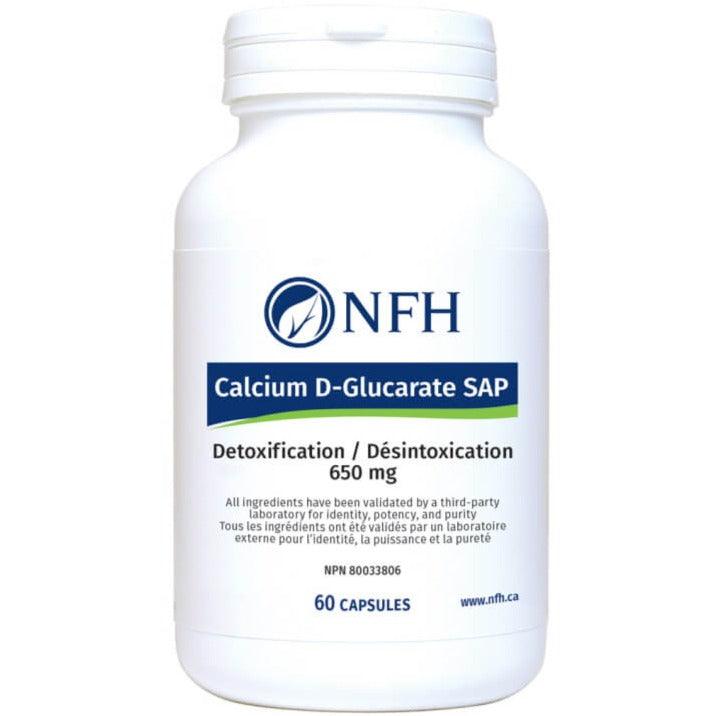 NFH Calcium D-Glucarate SAP 650mg 60 Caps Minerals - Calcium at Village Vitamin Store