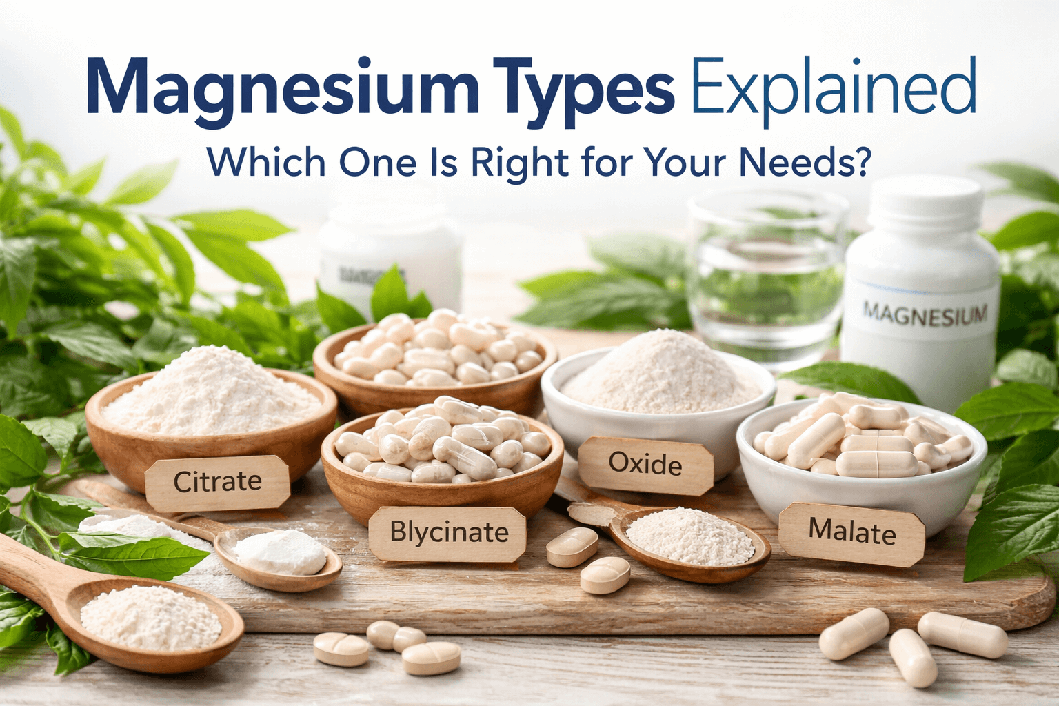 Magnesium Types Explained: Which One Is Right for Your Needs?
