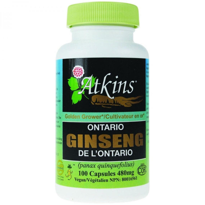 Atkins Ginseng Ontario Ginseng Gin-Ultimate 100 Caps