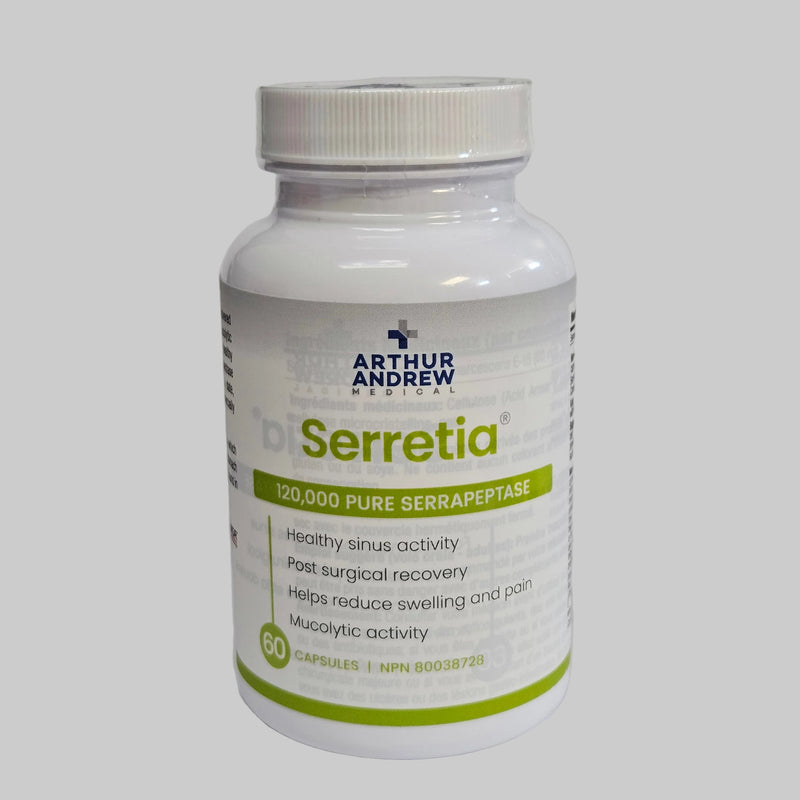 Arthur Andrew Medical - Serretia Pure Serrapeptase 60 Caps