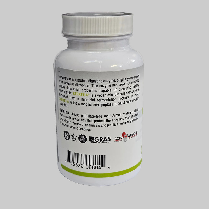 Arthur Andrew Medical - Serretia Pure Serrapeptase 60 Caps
