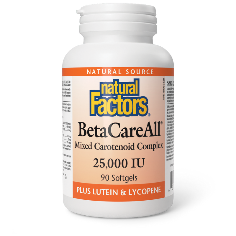 Natural Factors BetaCareAll 25000IU 90 Softgels
