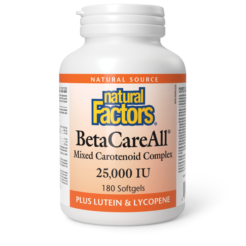 Natural Factors BetaCareAll 25,000IU 180 Softgels