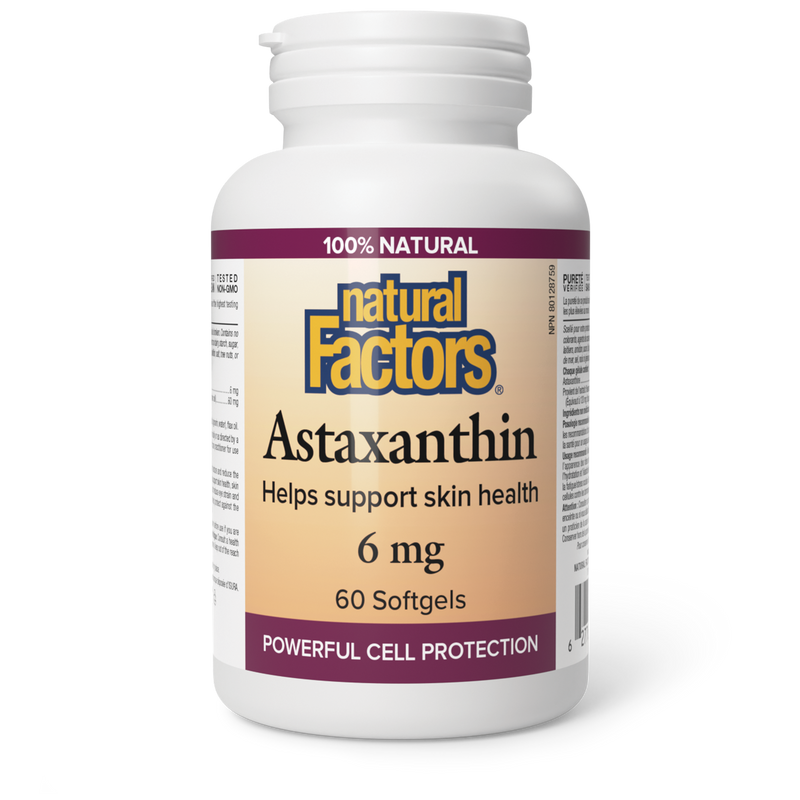 Natural Factors Astaxanthin 6 mg 60 Softgels