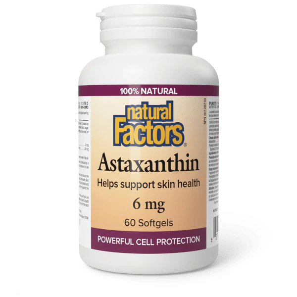 Natural Factors - Astaxanthine 6 mg 60 Softgels