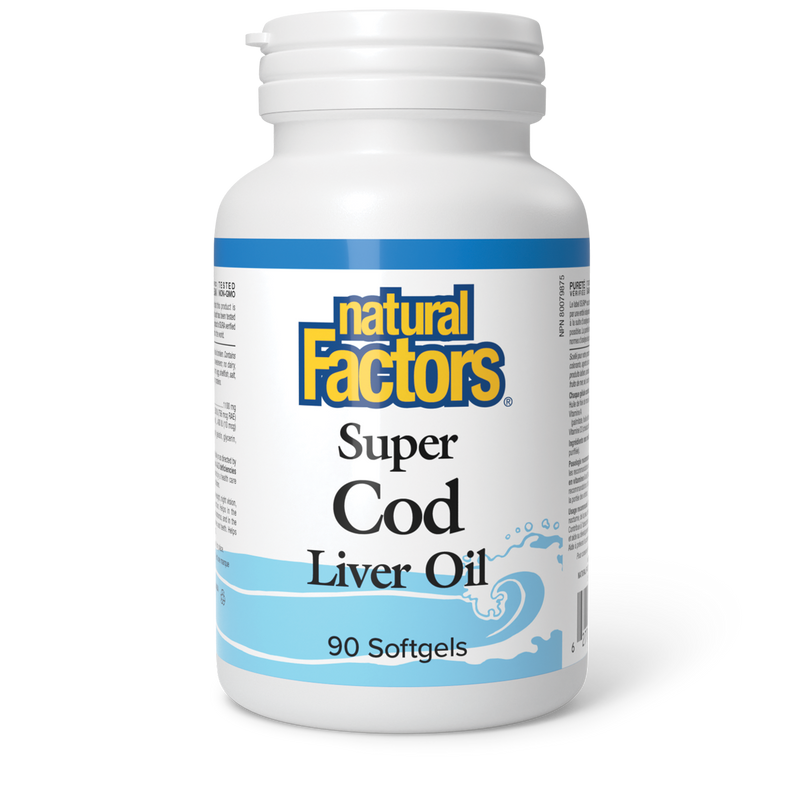 Natural Factors Super Cod Liver 90 Softgels