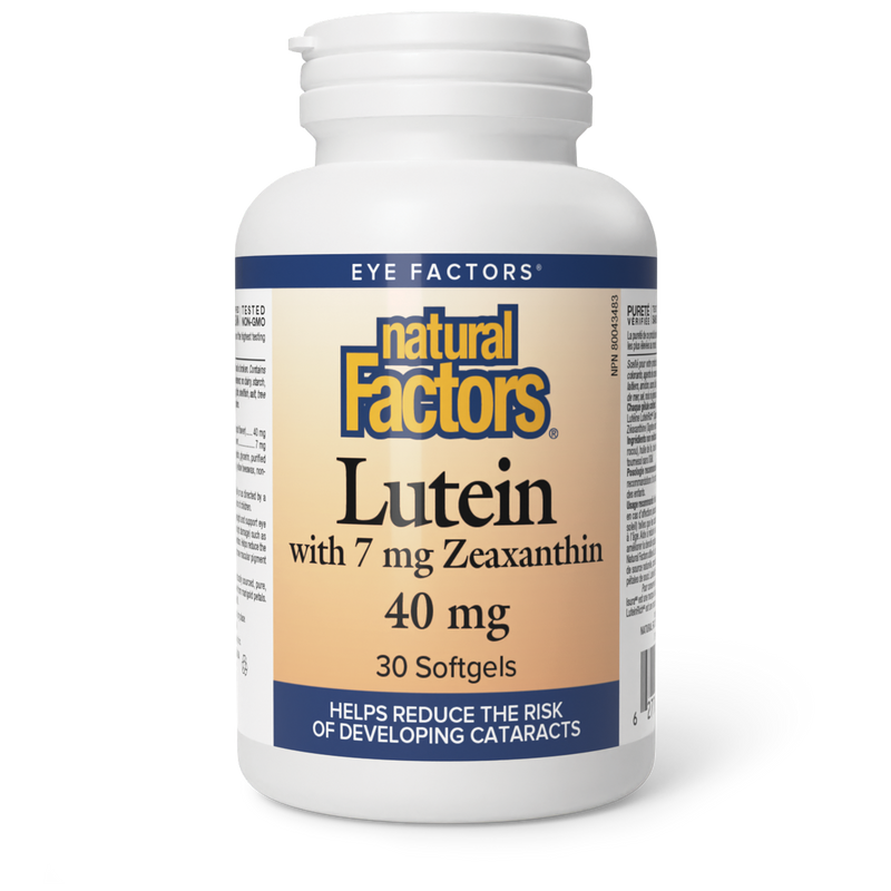 Natural Factors Lutein 40mg 30 Softgels