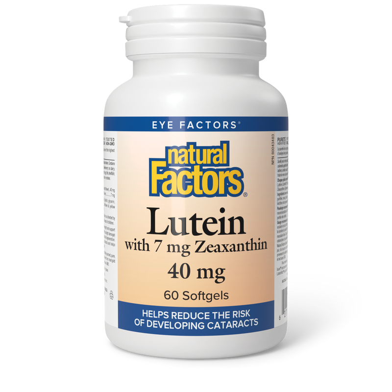 Natural Factors Lutein 40mg 60 Softgels